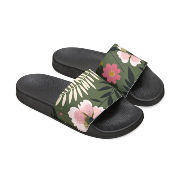 Women's PU Floral Slide Sandals - Image 8
