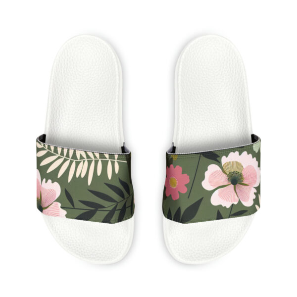 Women's PU Floral Slide Sandals - Image 12