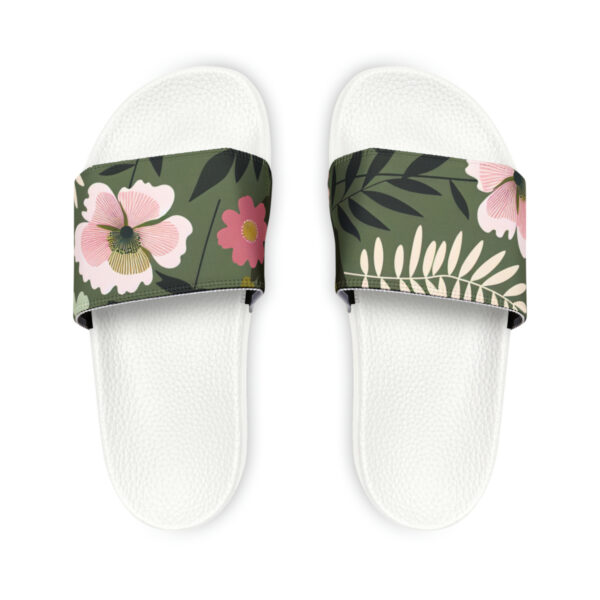 Women's PU Floral Slide Sandals - Image 11