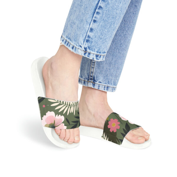 Women's PU Floral Slide Sandals - Image 19