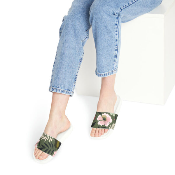 Women's PU Floral Slide Sandals - Image 20
