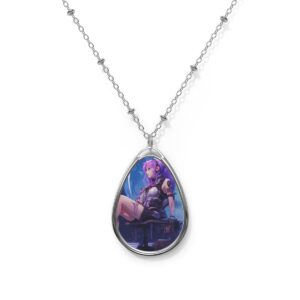 Lunar Gaze Oval Necklace